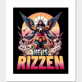 He is Rizzen! Mech Jesus! Posters and Art